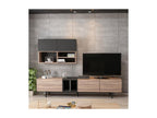 Bohometop Tv Cabinet - Black Wood - 195x37x45 cm - Bohometop 15494CWHC