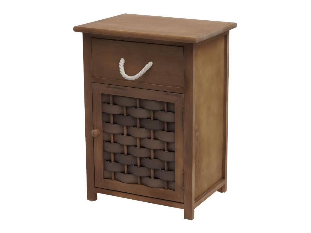 Bohometop-K83 Dark Brown Poly Rattan Chest of Drawers 82633ITSG