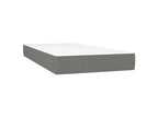 Bohometop bed base with mattress, dark grey, 100x200 cm, fabric, 84452CWQP