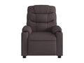 Electric Reclining Massage Chair, Dark Brown Fabric, 91880YUKB