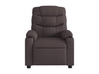 Electric Reclining Massage Chair, Dark Brown Fabric, 91880YUKB