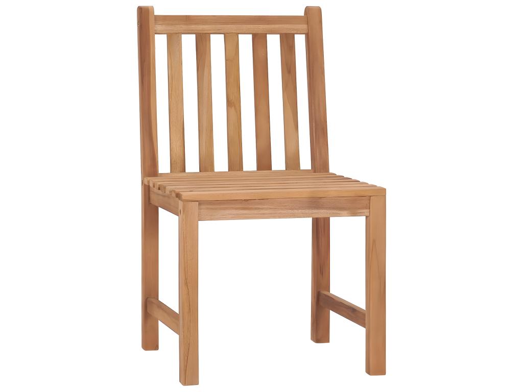 Set of 6 garden chairs with cushions, solid teak wood, 89672GOCW