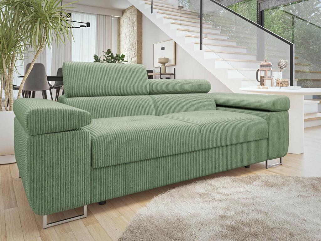 Bohometop 105 Green Sofa 198x102x70cm Upholstery Metal Legs 12816WQJJ