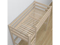 Oak loft bed - with desk N05 Whitewashed Oak 120x180