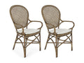 Set of 2 Bistro Rattan Armchairs - Bohometop 11787YVKL