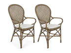 Set of 2 Bistro Rattan Armchairs - Bohometop 11787YVKL