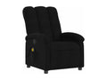 Black Fabric Reclining Massage Chair 87993OEQN
