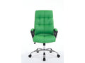 Office chair - Faux leather / Chrome metal - Green - Bohometop 25599TQJW