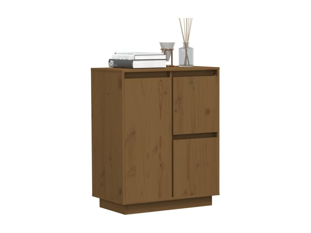 Honey Brown Sideboard 60x34x75 cm Solid Pine Wood 98904VCXX
