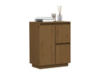 Honey Brown Sideboard 60x34x75 cm Solid Pine Wood 98904VCXX