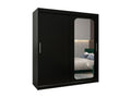 Bohometop T2 Sliding Door Wardrobe 200/180/62 2 Doors Black/Black 70798PKOQ