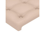 Headboard with wings, Cappuccino color, 103x23x78/88 cm, faux leather
