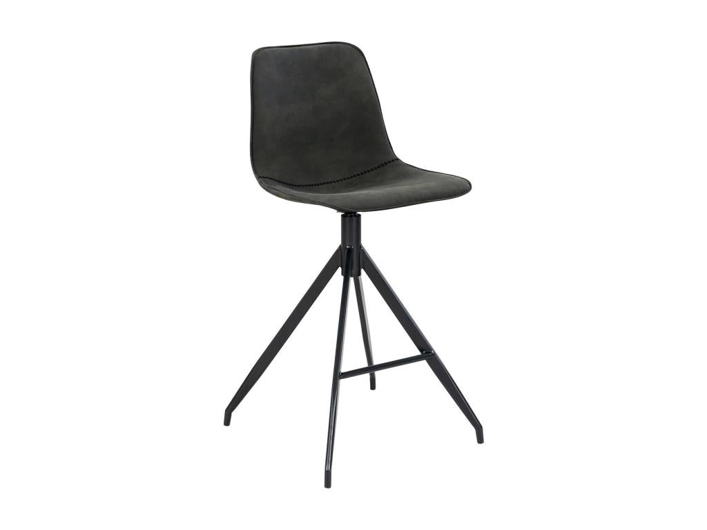 Set of 2 Bohometop High Stools Gray 47x46x84 cm Bohometop 08663MLMR