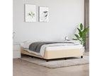 Bed frame Cream 140x190 cm Fabric 98857NACA
