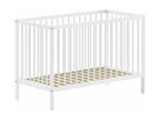 Homelumiere - Baby Cot 60x120 in Solid White Lacquered Beech