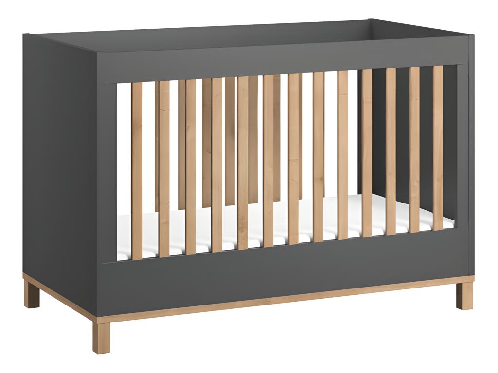 Bohometop Convertible Baby Cot Grey 62299BCDJ