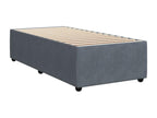 Bohometop bed base and mattress, dark grey, 90x190 cm, velvet, 03286JGFZ
