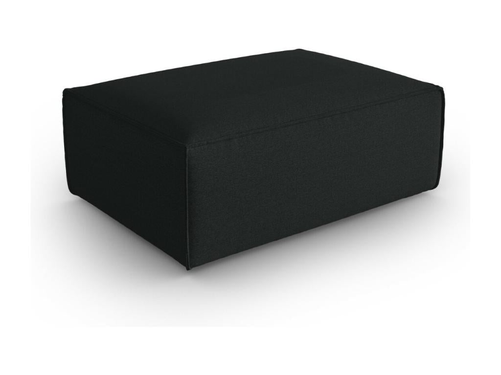 Bohometop - Bohometop pouf in structured anthracite velvet - 100x69x40cm 62822DYEK