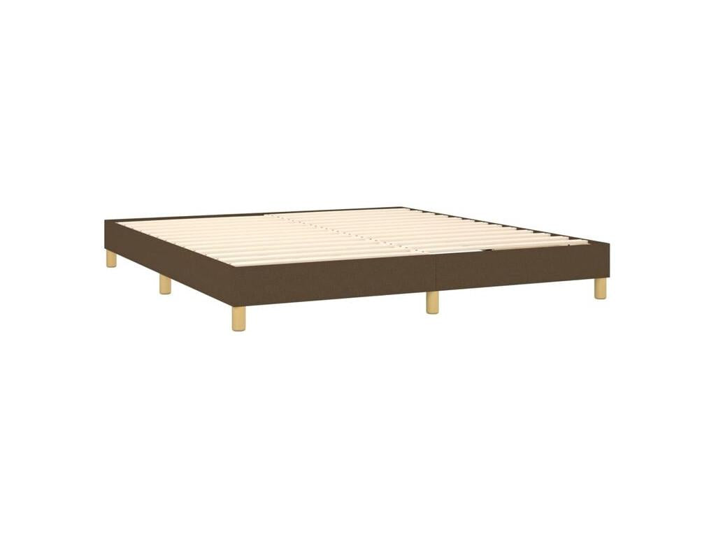 Bohometop bed base with mattress, dark brown, 180x200 cm, 28711JCVP