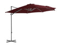 Offset outdoor parasol with burgundy 02 0008476 81188WZFZ