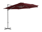 Offset outdoor parasol with burgundy 02 0008476 81188WZFZ