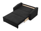 2-seater sofa with sleeper function, black, 21751AIYQ