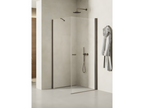 Bohometop 76452KGNQ 80x100 cm Brushed Stainless Steel Pivot Shower Enclosure