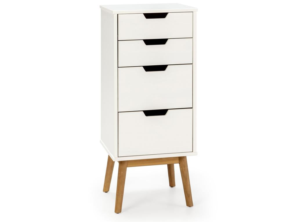 Bohometop 4-drawer night chest, white, 40 cm long, 00121MYQK