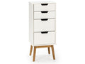 Bohometop 4-drawer night chest, white, 40 cm long, 00121MYQK