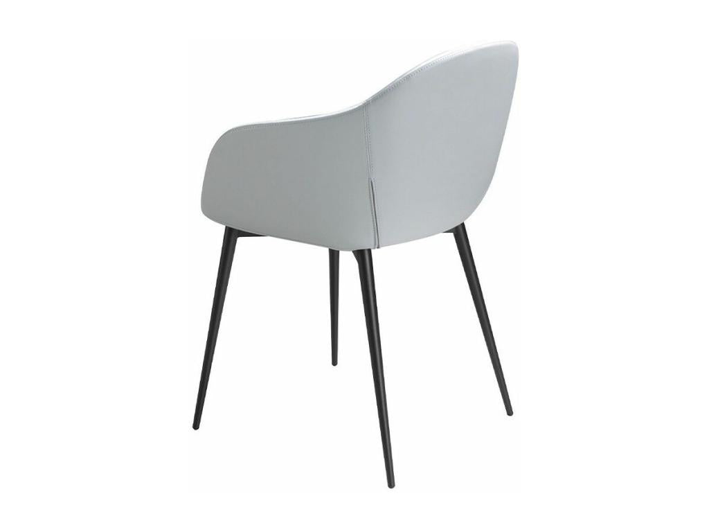 Bohometop velvet and eco-leather chair with black steel legs - Set of 2 - Color Bohometop 95 10364XBZD