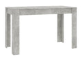 Concrete Grey Dining Table 120x60x76 cm Engineered Wood 45577XVYL