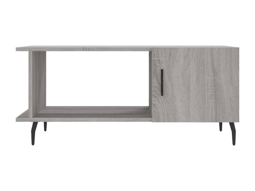 Bohometop grey coffee table 90x50x40 cm engineered wood 00766RDQR