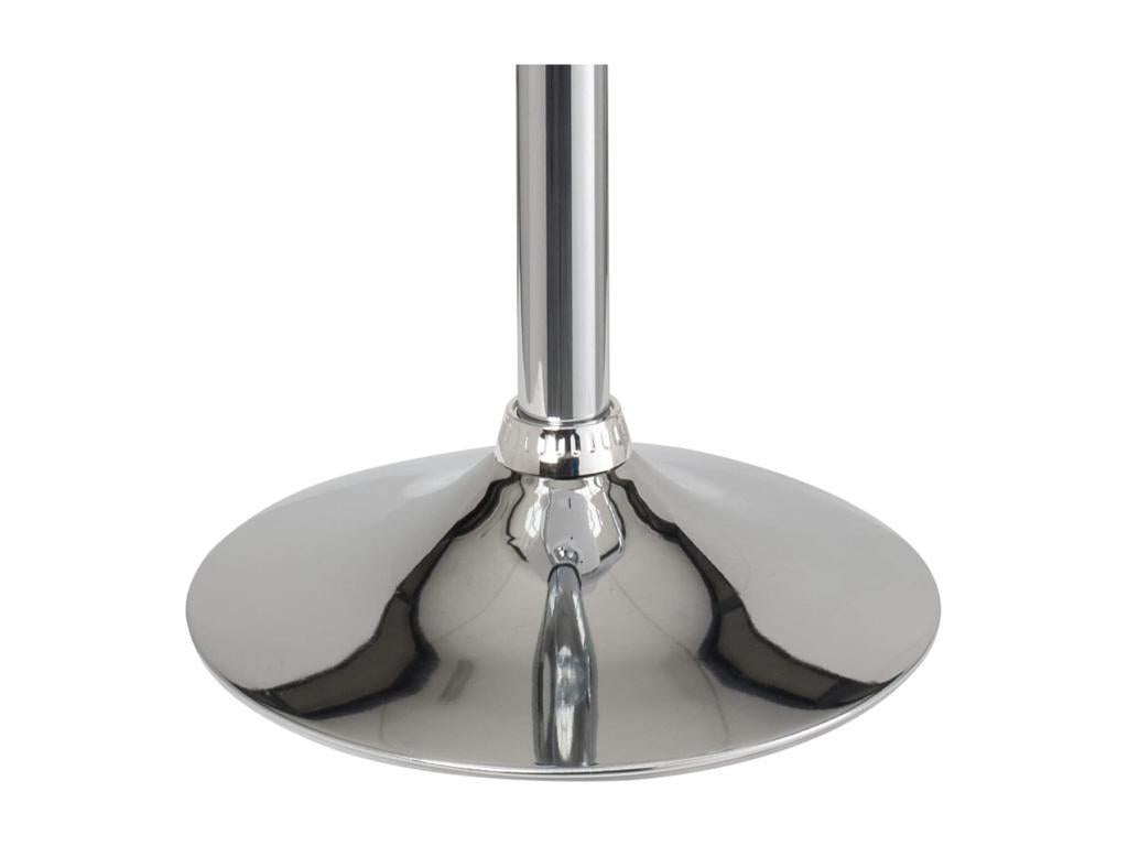 Set of 2 kitchen bar stools with faux leather cushions, swivel base, adjustable height, Bohometop grey base 44040JWBW