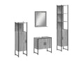 Bohometop 4-Piece Bathroom Cabinet Set Gray 65228MGKH