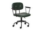 Bohometop Office Chair, Dark Green PU Leather, 95389ZKBN