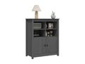 Grey Buffet 83x41.5x100 cm Solid Pine Wood 64600STSJ