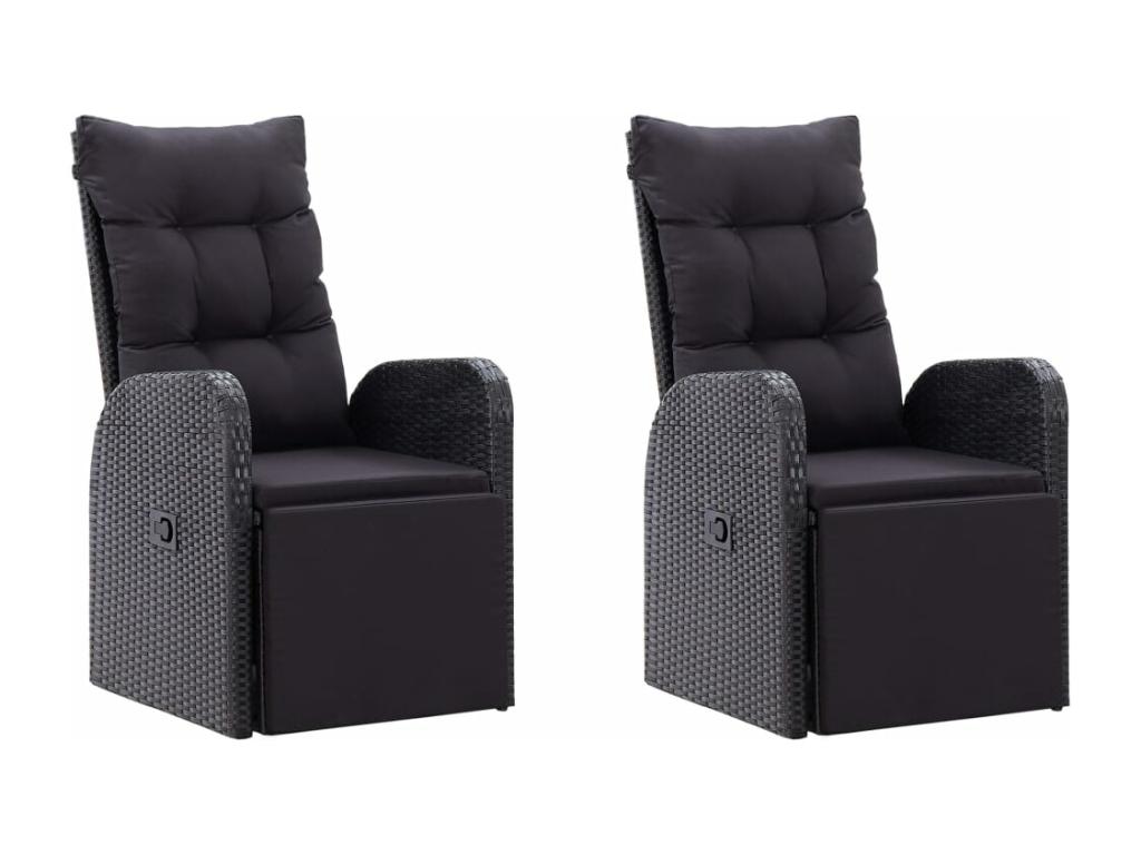 5-piece garden dining set, black, 85 21407XKZQ