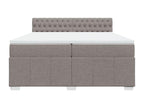 Bohometop bed base with Bohometop mattress 200x200 cm Fabric 09258OYFT