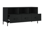 Black TV stand 102x36x50 cm engineered wood 35075XXAO