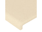 Headboard with wings, Cream, 93x16x78/88 cm, Fabric, 09782QXTY