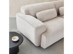 3-seater sofa - cream white corduroy fabric - 2 removable cushions - Bohometop W 230 x D 98 x H 73cm 08334MILN
