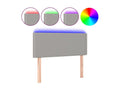Light Grey LED Headboard 100x5x78-88 Fabric 77336DXL