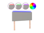 Light Grey LED Headboard 100x5x78-88 Fabric 77336DXL