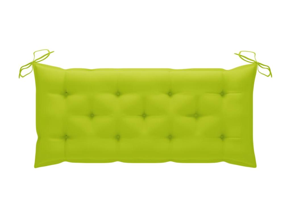 Folding garden bench with cushion, 118cm, Bohometop 14 85525QSTC