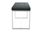 Bench - Fabric / Stainless steel - Dark grey - Bohometop 94499EWKD