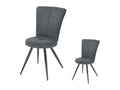 Bohometop Fabric/Metal Chairs, Anthracite - Bohometop 18170FZRN