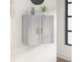 Bohometop wall cabinet, grey, 60x30x60 cm, engineered wood, 65528EBOF