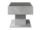 Coffee table with LED, concrete grey, 70x50x45 cm, engineered wood, 97736SWCM