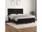 Bohometop bed base with mattress, black, 180x200 cm, velvet, 27609MZUP
