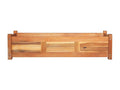 Raised bed planter for plants, brown wood, 100x30x25 cm, 02 0001178 37916VRKZ